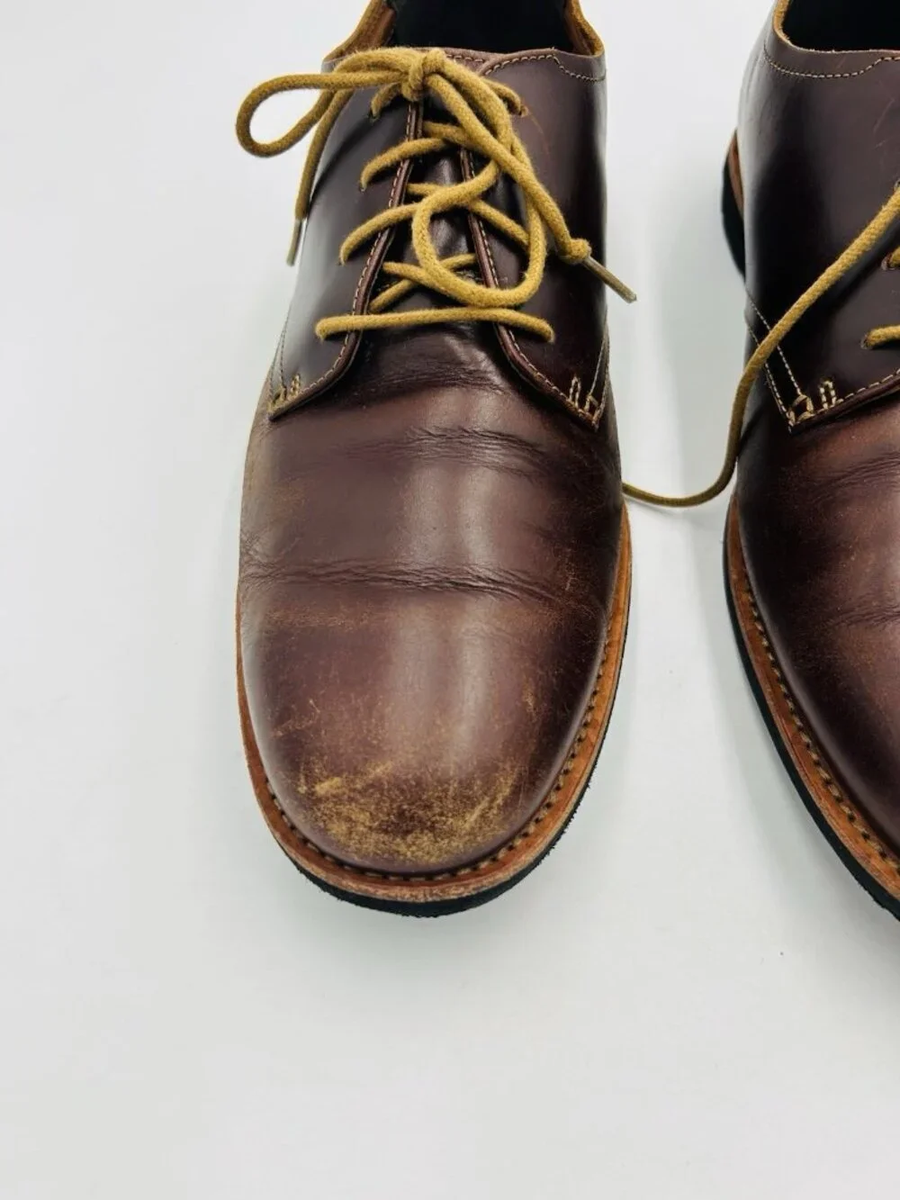 Timberland Classic Oxford Lace-Up Shoes Brown Genuine Leather Men's Size 13